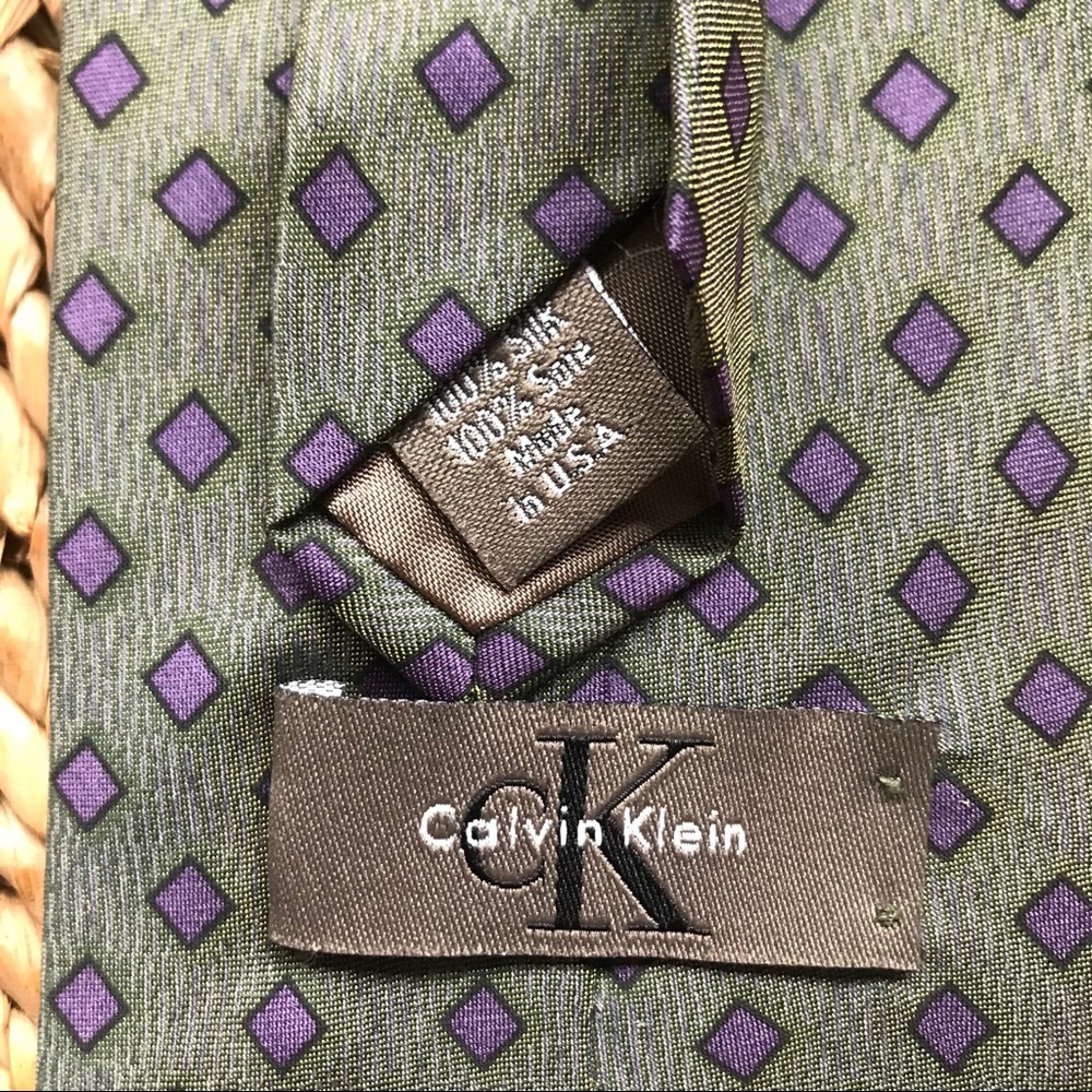 Calvin Klein silk necktie tie USA made - Picture 3 of 3